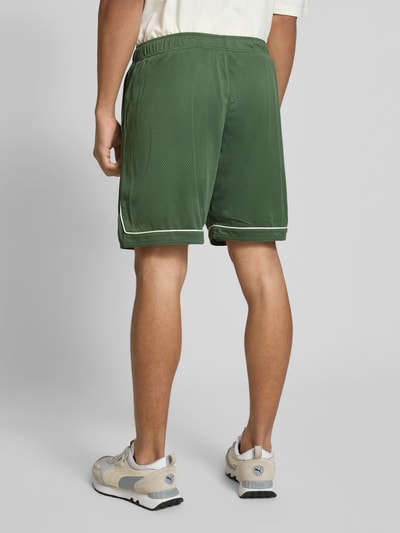 PROHIBITED Korte mesh broek met elastische band Groen - 5