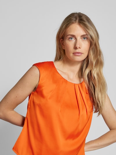 Christian Berg Woman Selection Blousetop met plooien Oranje - 3