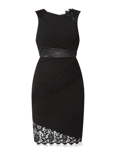 Lipsy Cocktailkleid mit Spitzeneinsätzen  Black 2