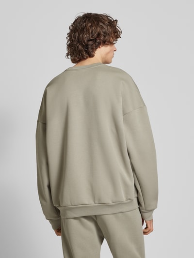 ADIDAS SPORTSWEAR Oversized sweatshirt met labelprint Taupe - 5