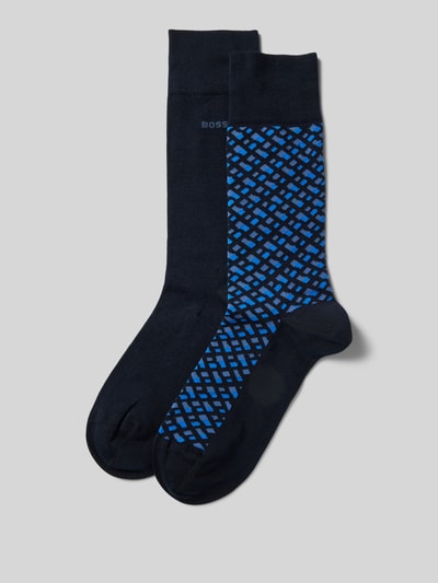 BOSS Socken mit Label-Detail im 2er-Pack Marine 1