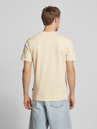 Blend T-Shirt mit Stitching-Detail Modell 'JEPPE' Sand 5