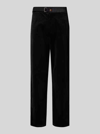 Replay tapered fit corduroy broek met riem Zwart - 2