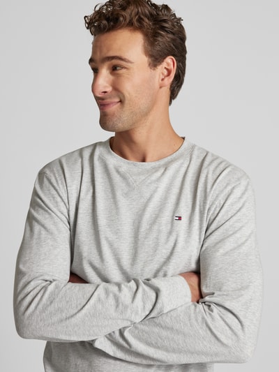 Tommy Hilfiger Sweatshirt mit Logo-Stitching Hellgrau 3