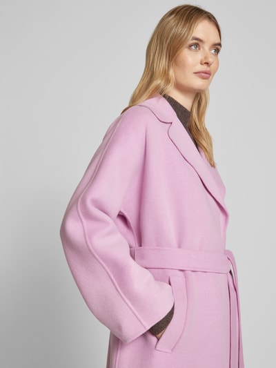 Weekend Max Mara Wollmantel mit Taillengürtel Modell 'CIVADA' Rosa 3