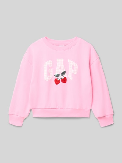 GAP Sweatshirt mit Motiv-Stitching Pink 1