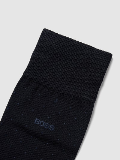 BOSS Socken mit Allover-Muster Modell 'George Dots' Dunkelblau 2