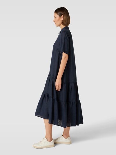 Emily Van den Bergh Midikleid im Stufen-Look Marine 1