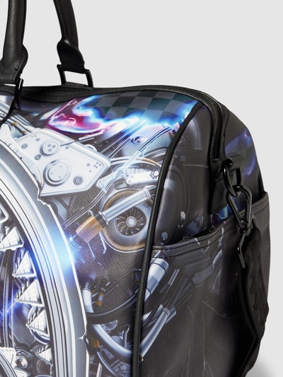 Sprayground Handtasche mit Motiv-Print Modell 'SHARKINATOR 3' Black 3