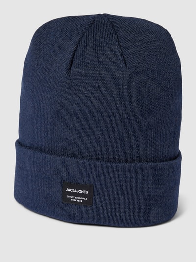 Jack & Jones Beanie mit Label-Detail Modell 'DNA' Marine 1