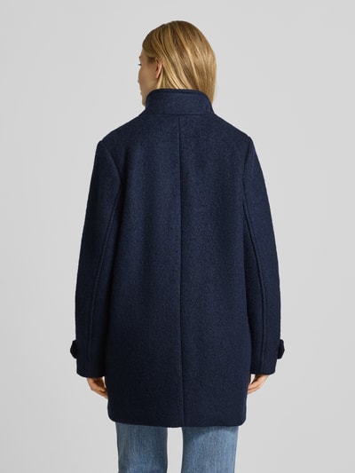 ICHI Relaxed Fit Mantel aus Woll-Mix Modell 'Tipa' Marine 5