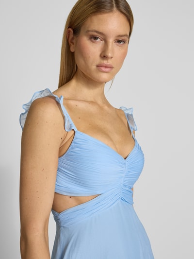 Jake*s Cocktail Abendkleid mit Cut Outs und Rüschen Sky 3