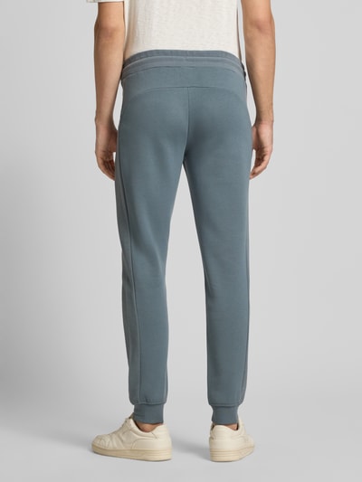 Jack & Jones Slim Fit Sweatpants mit Logo-Print Modell 'Gordon' Rauchblau 5