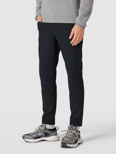 Selected Homme Slim Fit Chino mit Glencheck-Muster Modell 'ROBERT' Mittelgrau 4