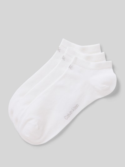 CK Calvin Klein Sneakersocken mit Label-Detail im 3er-Pack Hellgrau 1