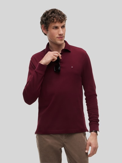 Tommy Hilfiger Regular Fit Poloshirt aus Baumwoll-Mix  Bordeaux 4