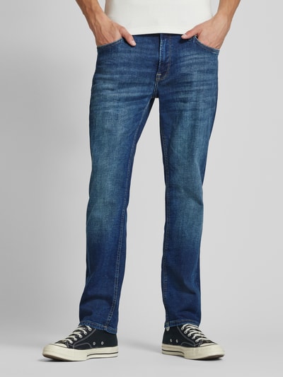 Jack & Jones Regular Fit Jeans mit Knopfverschluss Modell 'CLARK' Jeansblau 4