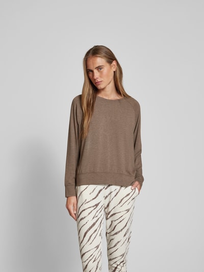 Juvia Longsleeve mit gerippten Abschlüssen Taupe 4