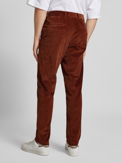 Jack & Jones Spodnie sztruksowe o kroju tapered fit z wpuszczanymi kieszeniami model ‘CORDUROY’ Camel 5