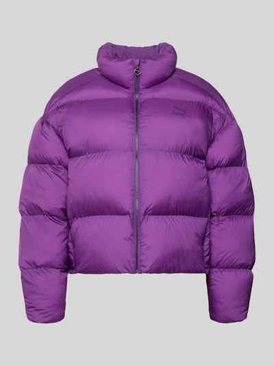 Produktfoto, Steppjacke mit Label-Print - PUMA X P&C* van PUMA, paars, recht model, uniekkleurig, met rits en steekzakken