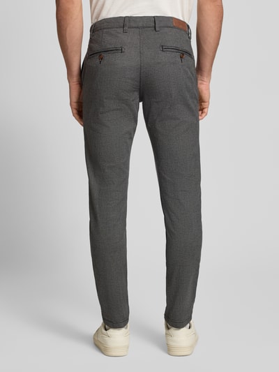 JACK & JONES Slim Fit Hose mit Gürtelschlaufen Modell 'MARCO' Anthrazit Melange 5