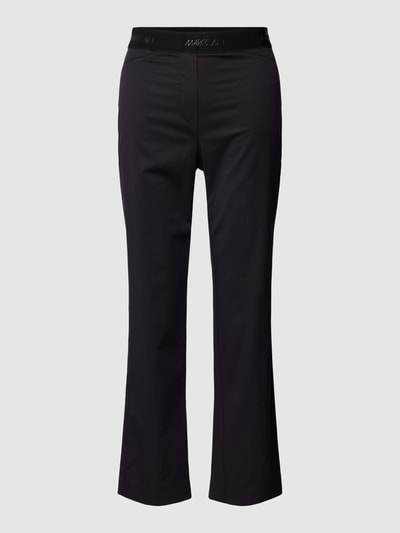 Marc Cain Stoffen broek met elastische band met logo Marineblauw - 2