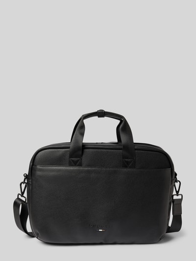 bugatti Laptoptasche mit Logo-Prägung Modell 'RICO' Black 2