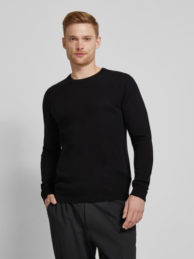 Matinique Kaschmirpullover mit Rundhalsausschnitt Modell 'mordy' Black 4