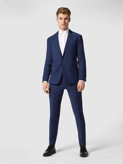 Cinque Super slim fit pantalon met stretch Koningsblauw - 1