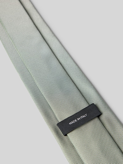 Produktfoto, Krawatte aus Seide-Mix Modell 'H-Tie 7,5 CM-262' von BOSS, feines strukturiertes Muster in hellgrau, glatte Textur, Herren Krawatte von BOSS