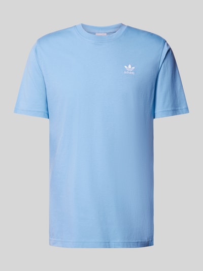 adidas Originals T-shirt z wyhaftowanym logo Jasnoniebieski 2