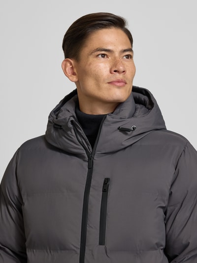 khujo Gewatteerd jack met capuchon, model 'Silas' Antraciet - 3
