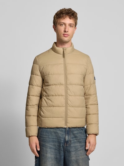 Pepe Jeans Regular Fit Steppjacke mit Stehkragen Beige 4