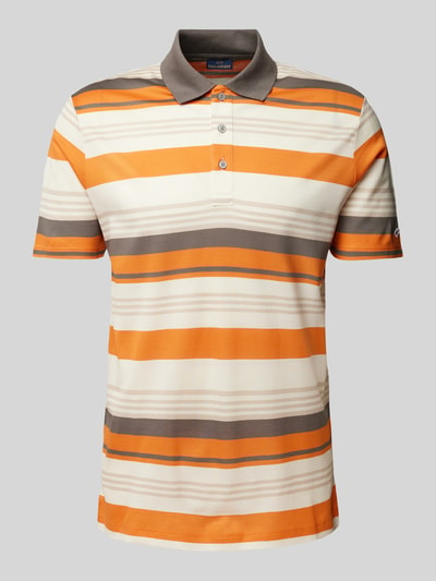 Paul & Shark Koszulka polo o kroju regular fit ze wzorem w paski Pomarańczowy 2