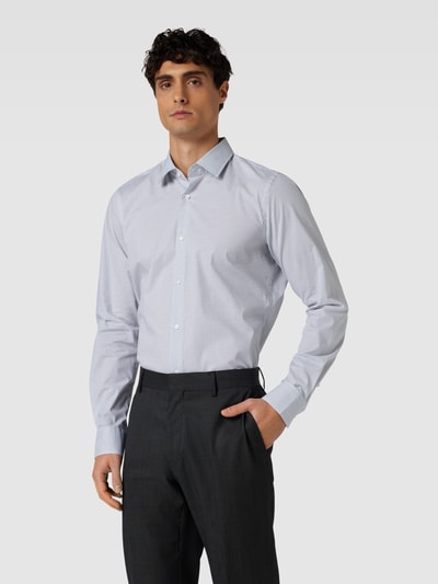 JOOP! Collection Slim fit zakelijk overhemd met kentkraag, model 'Pit' Blauw - 4