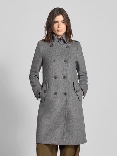 DRYKORN Regular Fit Mantel aus Woll-Mix Modell 'HARLESTON' Dunkelgrau Melange 4