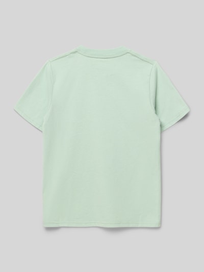 Productfoto, T-shirt met ronde hals model 'ESSENTIAL' van Abercrombie&Fitch, katoenmix, recht model, ruglengte bij maat 134: 55 cm