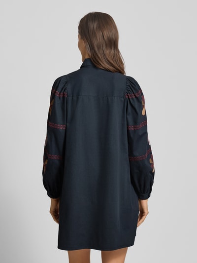 Jake*s Casual Hemdblusenkleid mit Knopfleiste Dunkelblau 5