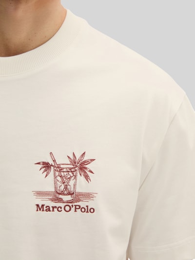 Marc O'Polo Loose Fit T-Shirt aus reiner Baumwolle Offwhite 3