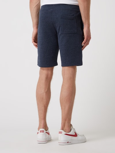 Superdry Sweatshorts met logo Marineblauw gemêleerd - 5