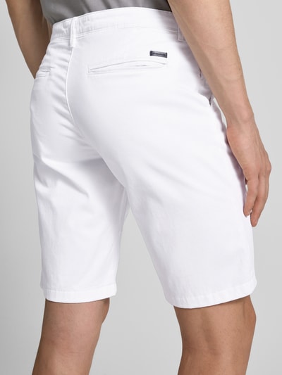 Jack & Jones Regular Fit Bermudas mit Eingrifftaschen Modell 'IBOWIE' Weiss 3