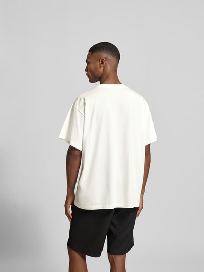 MM6 Maison Margiela Relaxed Fit T-Shirt mit Logo-Detail Weiss 5