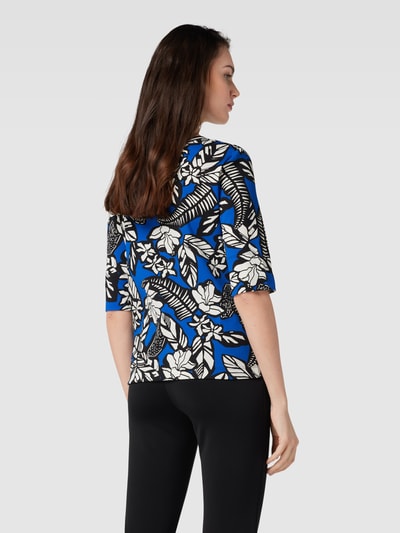 Marc Cain T-shirt met all-over print Koningsblauw - 5