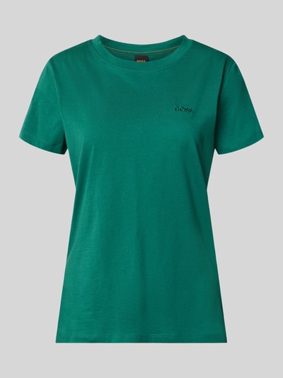 BOSS Orange Regular Fit T-Shirt aus reiner Baumwolle Modell 'ESOGO' Dunkelgruen 2