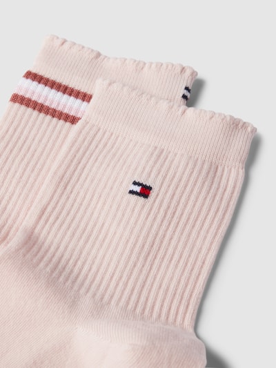 Tommy Hilfiger Sokken in riblook in een set van 2 paar Rosé - 2