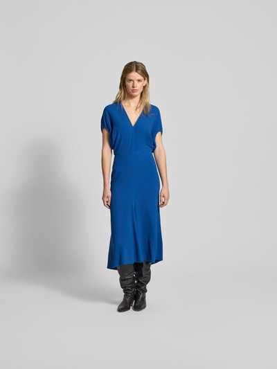 Victoria Beckham Maxikleid mit V-Ausschnitt Royal 4
