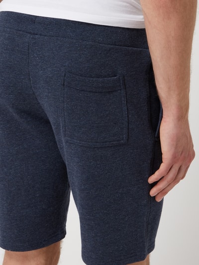 Superdry Sweatshorts met logo Marineblauw gemêleerd - 3