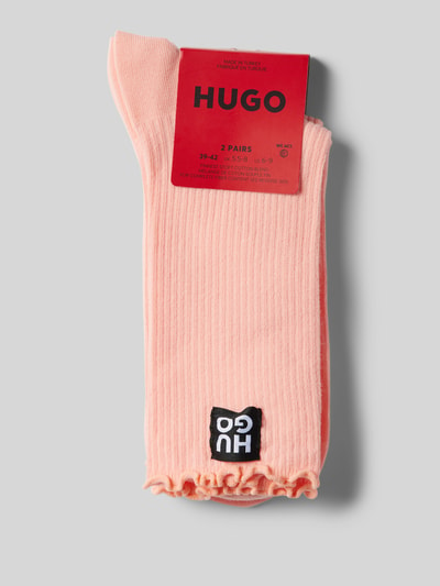 HUGO Socken mit Label-Patch im 2er-Pack Hellrot 3