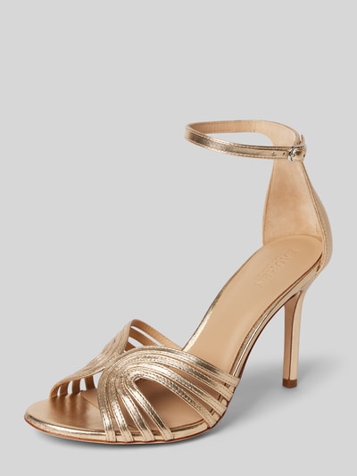 Lauren Ralph Lauren Sandalette mit Fesselriemen Modell 'ALLIE' Gold 1