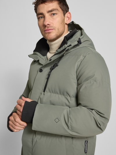 GOFRANCK Kurtka pikowana z kapturem model ‘BAYU’ Oliwkowy 3